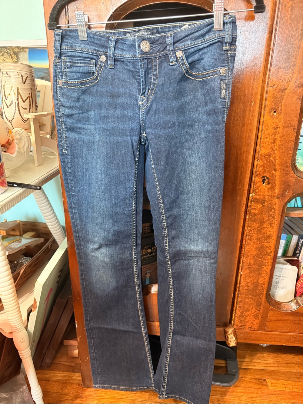 Silver AIKO Women's Dark Blue Bootcut Jeans
W 27/L 33